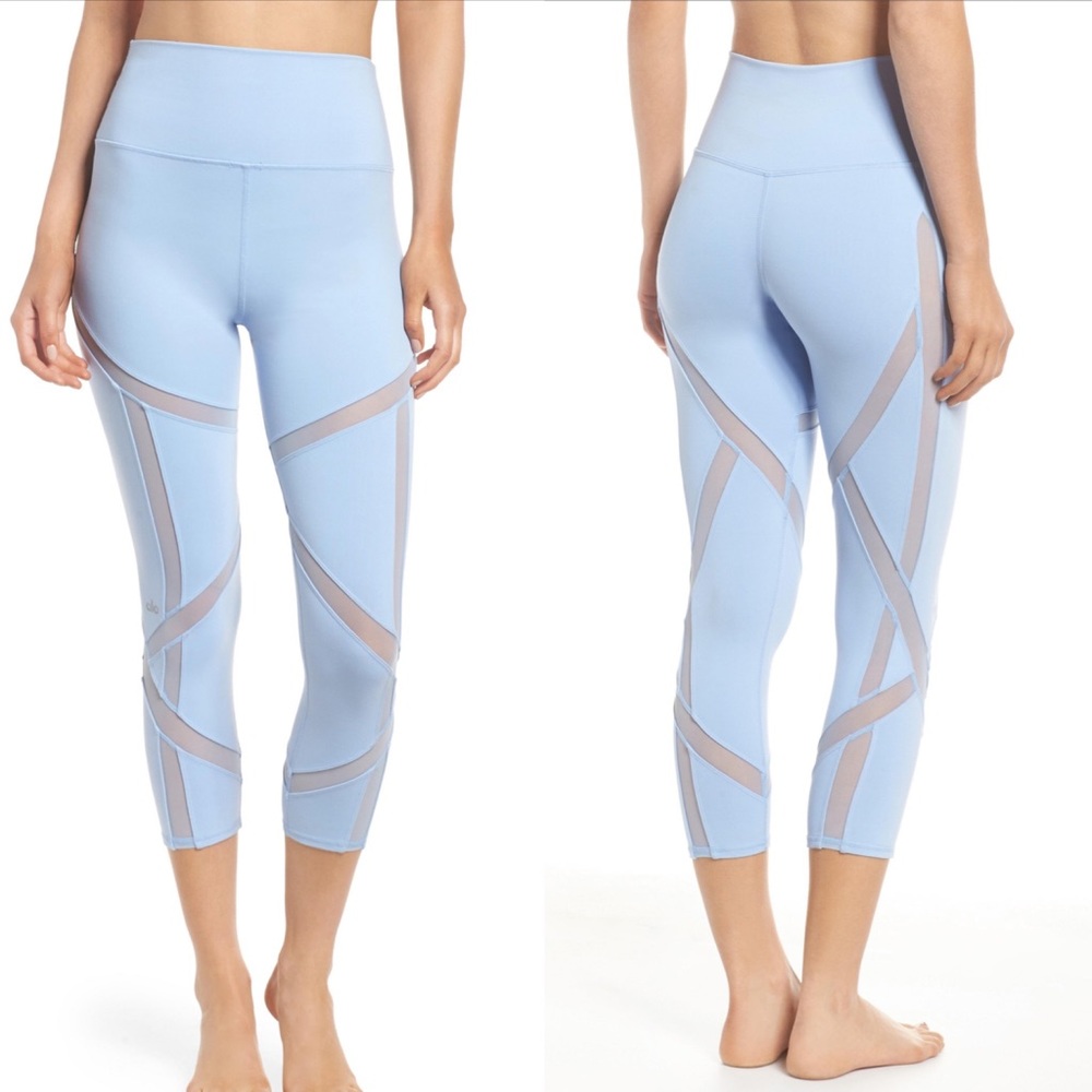 Alo Yoga High Waist Laced Capri Legging